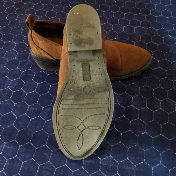 Chocolate Brown Leather Booties - Picture 4 of 4